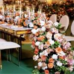 Wedding Decoration Supplies Custom Color Silk Wedding Floral Table Runner
