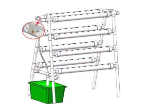 Wholesale Home Grow Indoor Plant Hydroponic Grow System With 72 Holes Countryside Style from china suppliers