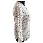 Stain Printed M Loose Fit Ladies Casual Blouse