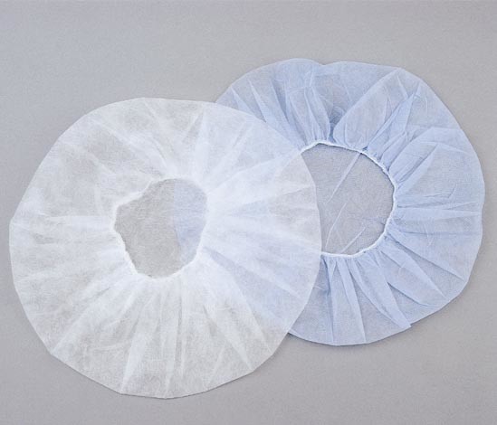 Safety Disposable Head Cap Colorful Bouffant Scrub Caps 18" 21" 24" With Elastic