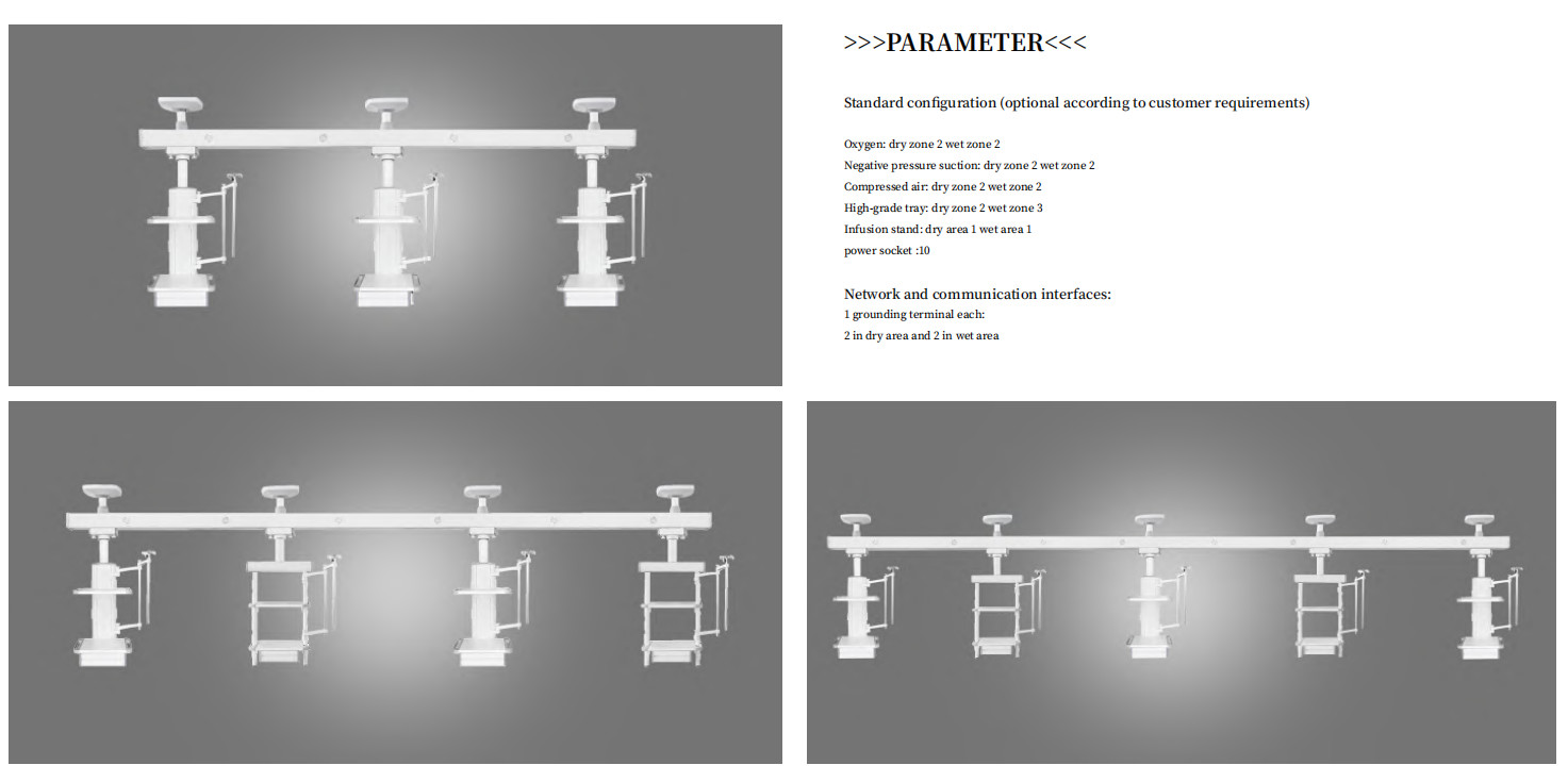 ICU Medical Suspension Bridge Combination Of Dry And Wet Dry And Wet Separation