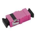 Simplex SC Fiber Optic Adapter Short Flange Single mode No Flange Plastic