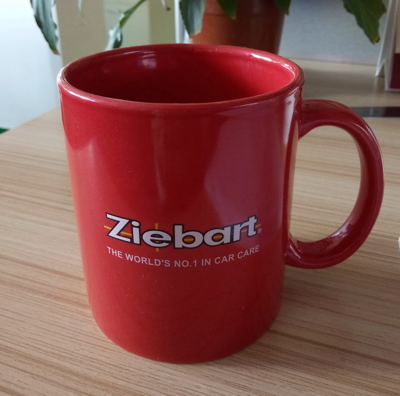 Customized Logo Glazed Red Colour Changing Mug Water Transfer Printing Decoration