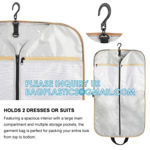 Wholesale Gusseted Travel Garment Bag For Business, Foldable, Durable Thick Oxford Fabric Travel Suit Bag from china suppliers
