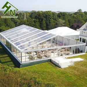Wholesale 25x35m Clear Roof Glass Marquee Tent With Side Wall Outdoor Wedding Party Reception from china suppliers