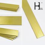 SGS Golden Brass Flat Bars , Anti Corrosion 5mm Brass Bar