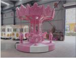 Children Carousel Ride 10 Seats Luxury Style FRP Material Good Stability