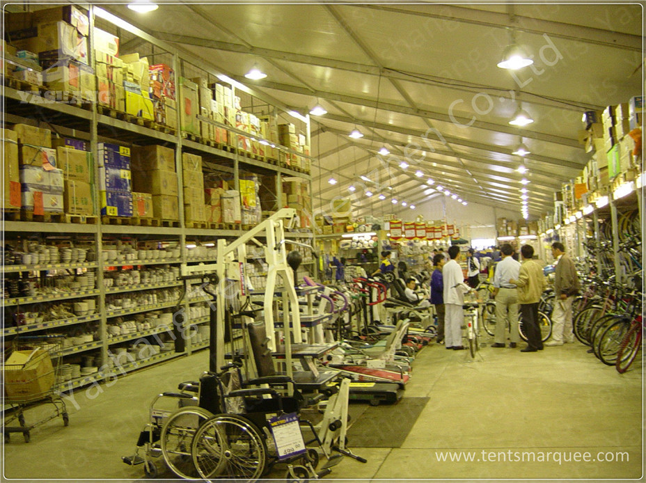 Retail Trade Big Clear Span Marquee Tent With A Frame Roof / Galvanized Steel Connector
