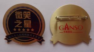 Wholesale custom made logo metal  printing pin  badge, safety pin badge, gift badge from china suppliers