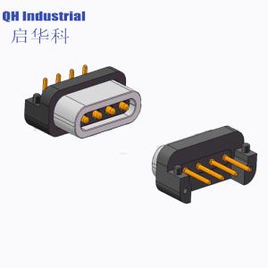 Wholesale 4Pin 2.54mm Pitch Male Female 3Amp 700gf Magnetic Pogo Pin Charger Connector from china suppliers