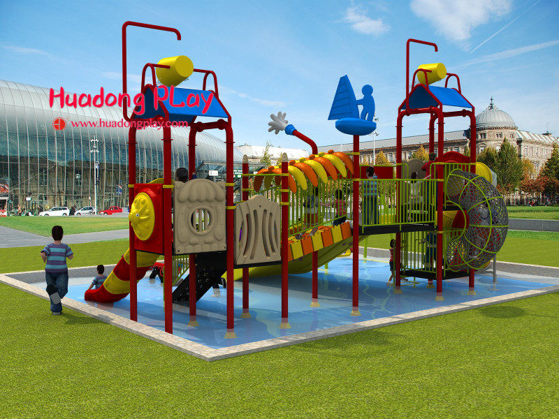 High Safety Water Park Playground Equipment High - Strength Material Wide Color Range