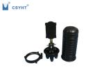 ABS Plastic Fiber Optic Closure , Black Fiber Dome Closure 4 Round Cable Port