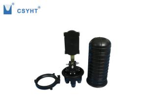 Wholesale ABS Plastic Fiber Optic Closure , Black Fiber Dome Closure 4 Round Cable Port from china suppliers