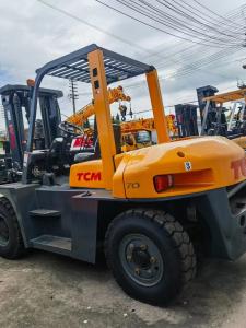 China TCM 7 Ton Diesel Forklift Large Original Second Hand Forklift on sale