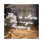 Contemporary Style Neon Light Sign Custom Logo For Eye-Catching Space