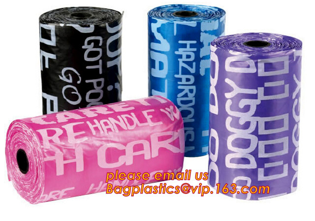 Garbage bag Dog poop bags T-shirt Plastic bag Laundry bags trash bag Nappy Sacks Produce bag die cut/loop handle bags Dr