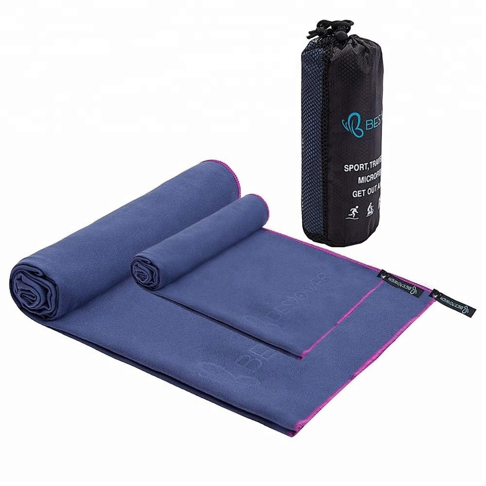 Quick Dry Suede Microfiber Gym Towel Swimming Microfibre Towel 100% Polyester