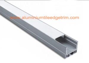 Wholesale White Silver Aluminum Square Tubing , Extruded Aluminum Led Profile Housing from china suppliers