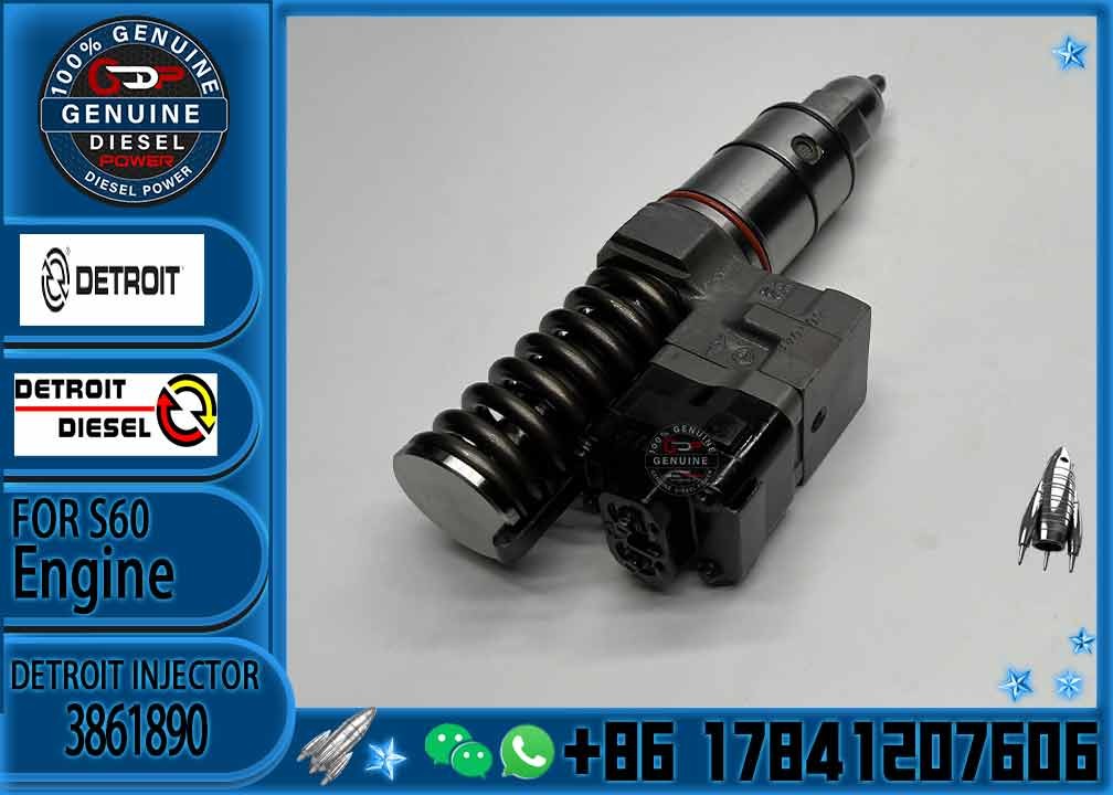 Common rail fuel injector 4991752 3861890 5234785 5235575 5237466 for Detroit Diesel series 60 11.1 and 12.7 L