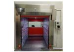 PVC Fast Rolling Door Air Shower Clean Room With White / Red Blue Color