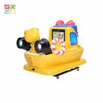 Amusement Rescue Boat Kiddie Ride 1 Seat With 15 Inch Screen