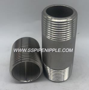 Wholesale Professional Stainless Steel Pipe Nipple 1/8&quot;-6&quot; High precision SS Pipe Nipple from china suppliers