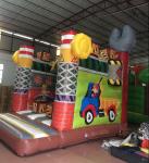 PVC Material Inflatable Construction Themed Bounce House Size 3.5x4.5x4.5m