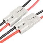 50 Quick 300mm Electric Wire Harness 600V Double Pole Connector