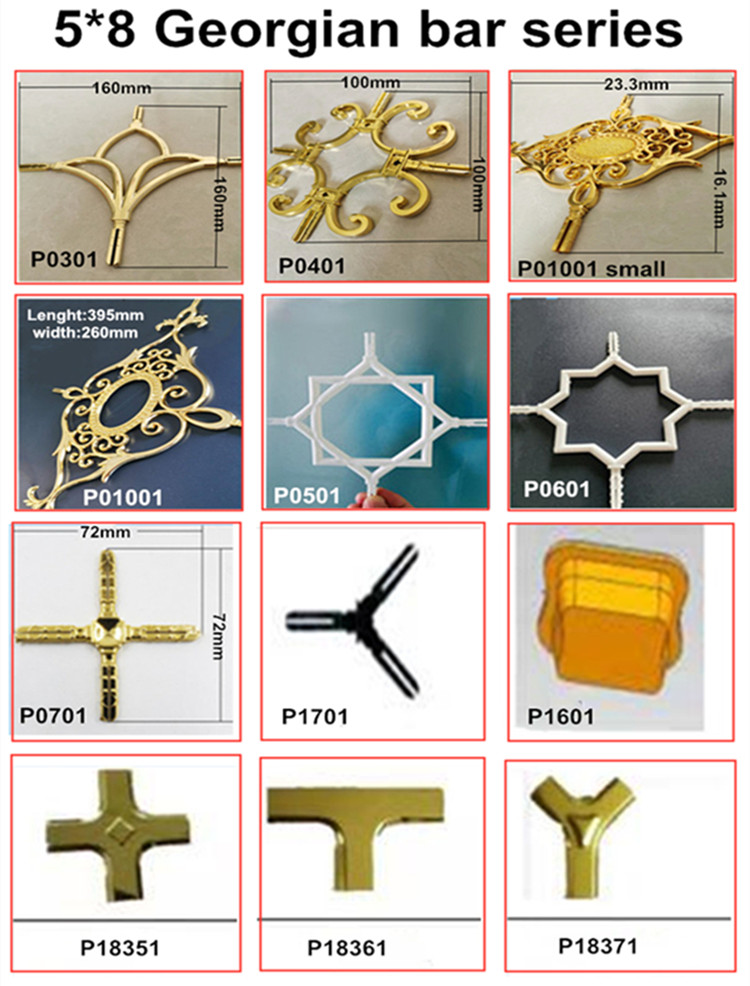 Spacer Bar Decoration Plastic Corner Connector Screen Door Plastic Corner Inserts