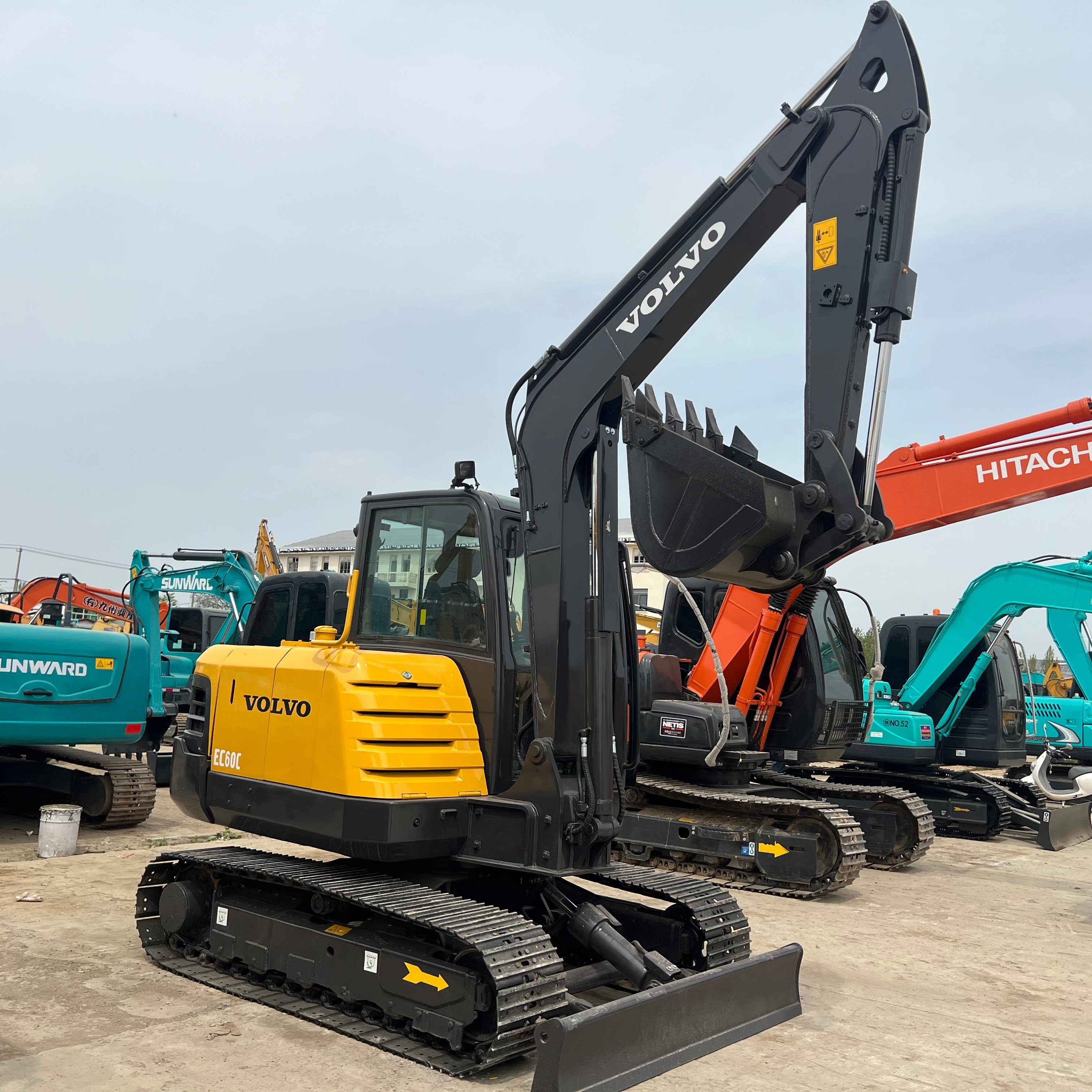 2024year Used Volvo 60 Excavators EC60C Original Second Hand Small Crawler 6ton