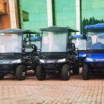 LED Lithium Ion Blue Electric Golf Buggy Car 4 Seats 48V 470kg