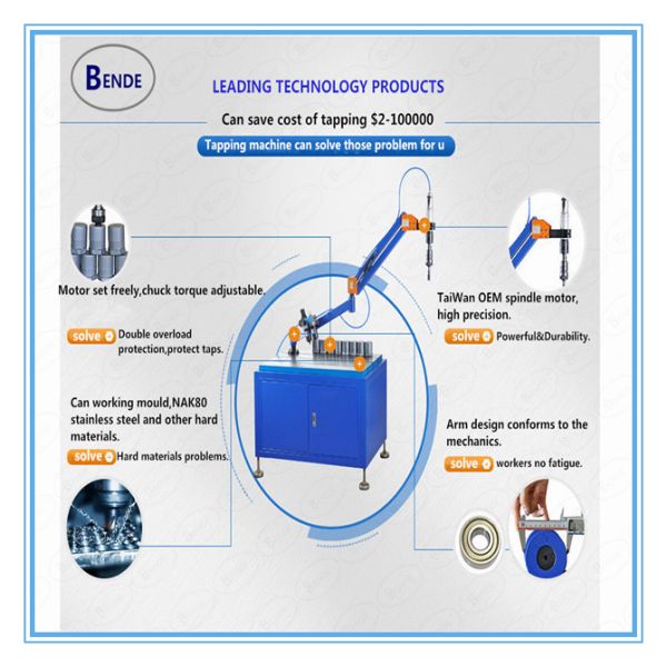M3-M16 Air motor easy to operate pneumatic tapping machine