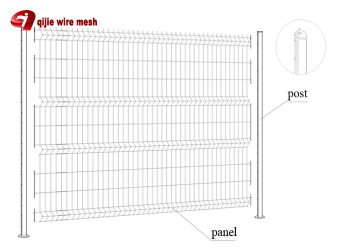 fence with peach post