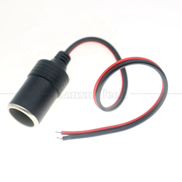 12V 24V 10A 18AWG DC Car Cigarette Lighter Female Socket Plug Power Adapter Extension Cable