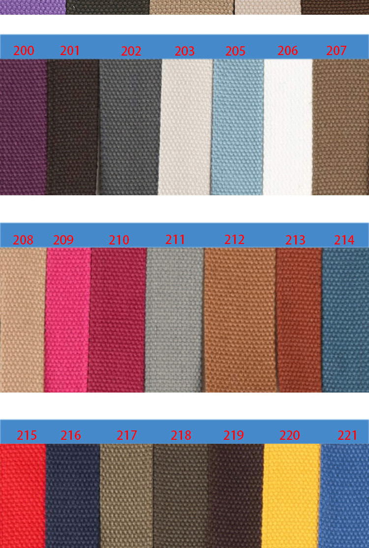 Red Brown Polyester Cotton Ribbon Tape For Bags And Suitcases Handle