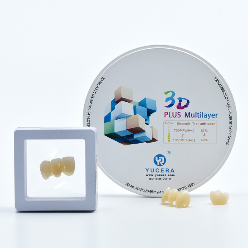 1050Mpa 1200HV Multilayer Zirconia Block Zirconium Dioxide Powder