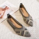 Hot Sale Lightweight Breathable Women's Shoes Pointed Toe Geometric Pattern