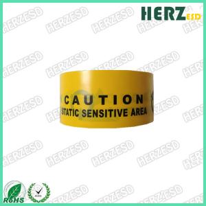 Wholesale ESD PVC / PE Antistatic Adhesive Warning Tape With Yellow Color And Black Painting from china suppliers