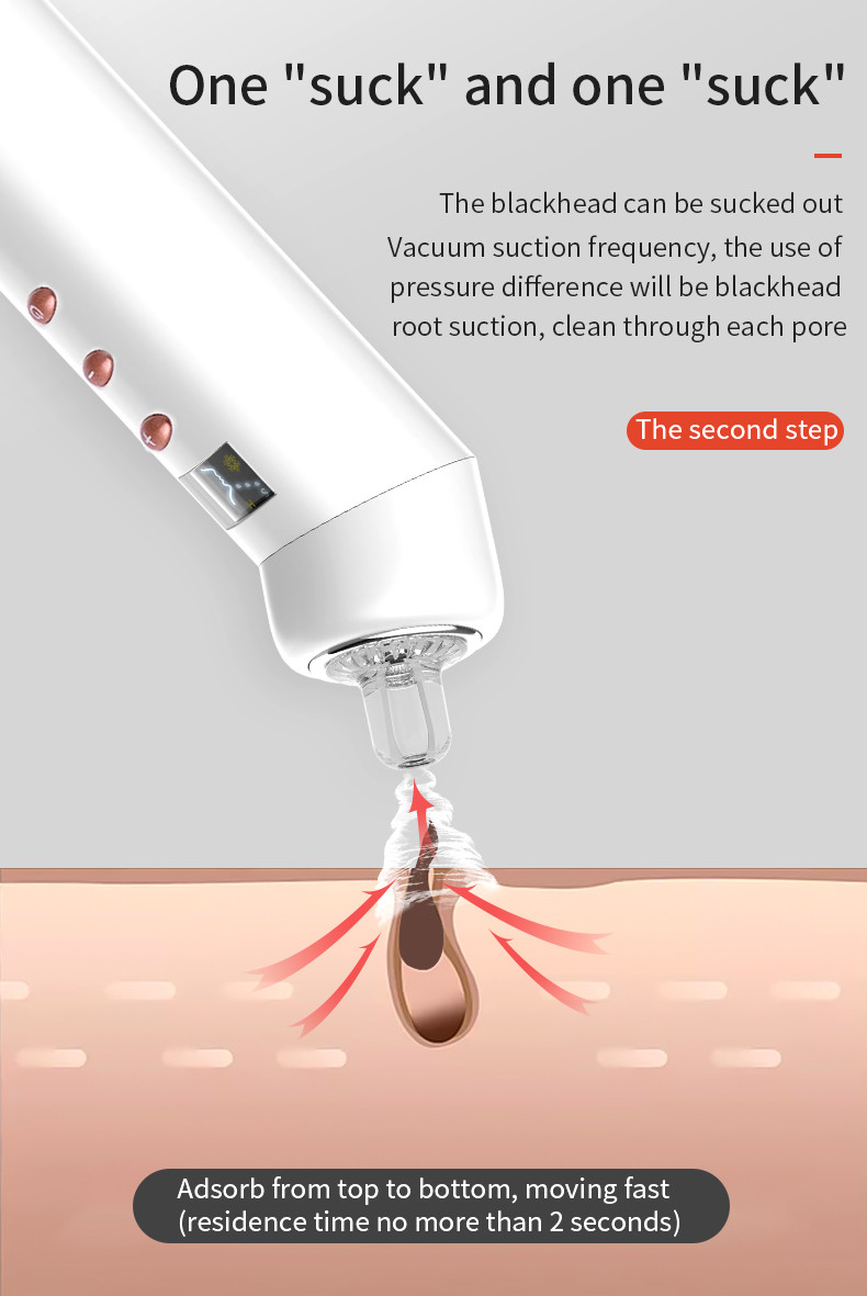 ISO9001 3Watt Electric Blackhead Remover Pore Cleaner