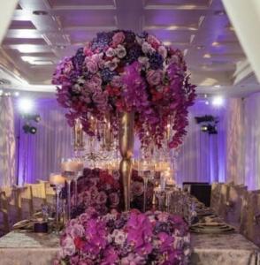 Wholesale Beautiful Gold Metal Vase Decoration Home Tall For Wedding Centerpieces 80CM from china suppliers