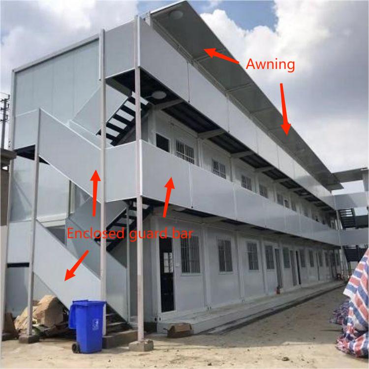 Sunny Home Big Gable Shipping Studio Container House For Office Building