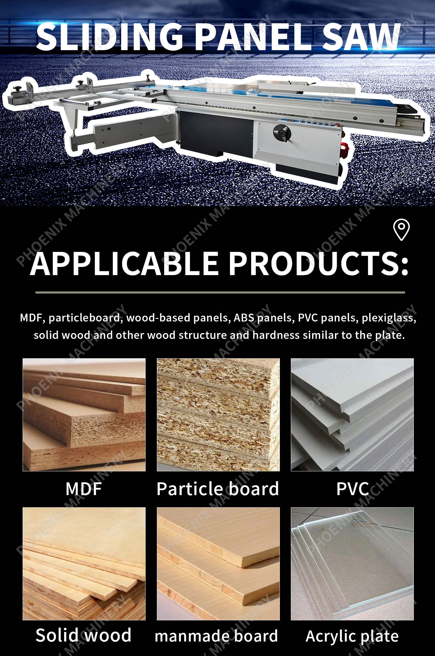 3200mm Max. Length Wood Plywood Cutting Sliding Table Saw for Furniture Panel Cutting