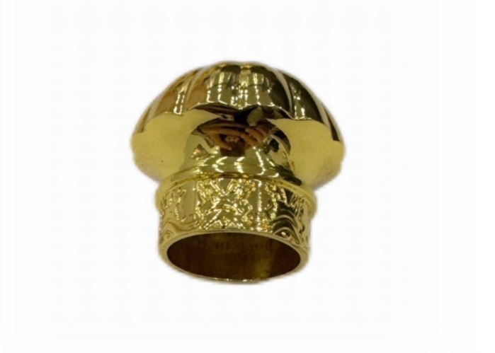 Customized Dome Shaped Metal Perfume Cap Zinc Perfume Glass Bottle Lids