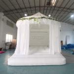 Commercial White Inflatable Wedding Bounce House Bouncy Castle PVC Jumping