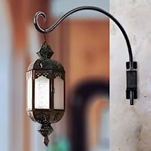 High Carbon Steel Swivel Hanger Bracket for Hanging Plant Black Iron Wall Hooks