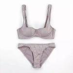 New Balcony Satin Bra Set