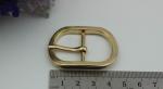 Shoes hardware accessories zinc alloy 29 mm shiny gold oval shape metal pin