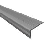 Non-Slip Rubber Stair Nosing Edge Trim Strips for Tile Wood Grey Stair Edge