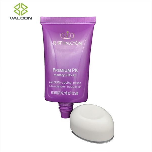 40 ML Diameter 35 MM Oval Tube Packaging With Customized White Flip Cap For Hand