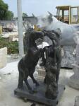 Nature Stone carving horse sculpture pink marble animal sculpture,stone carving